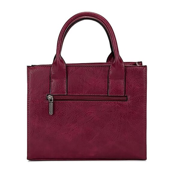 NWT Wrangler Medium Tote Bag Designer Satchel Handbag, Top-handle, Strap, Purple - Picture 2 of 7